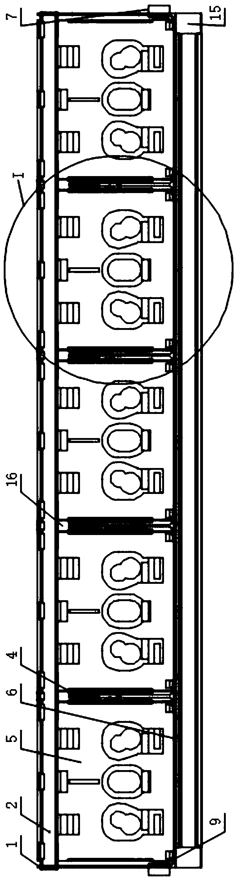Goods chamber structure of vending machine