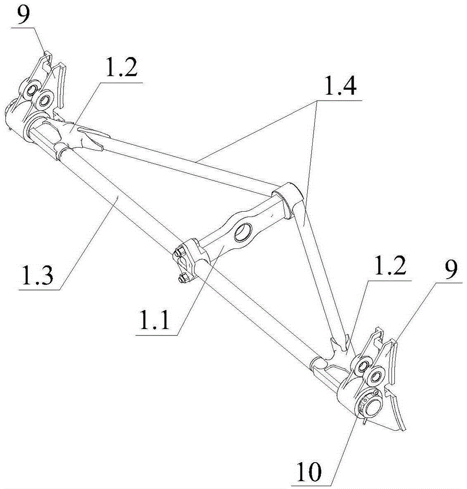 Suspension-type foundation braking device for railway freight car bogie