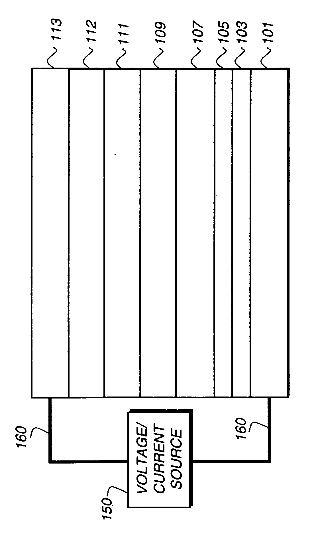 Electroluminescent device containing a butadiene derivative