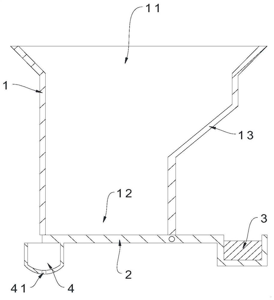 Odor-resistant floor drain core capable of leaking water rapidly