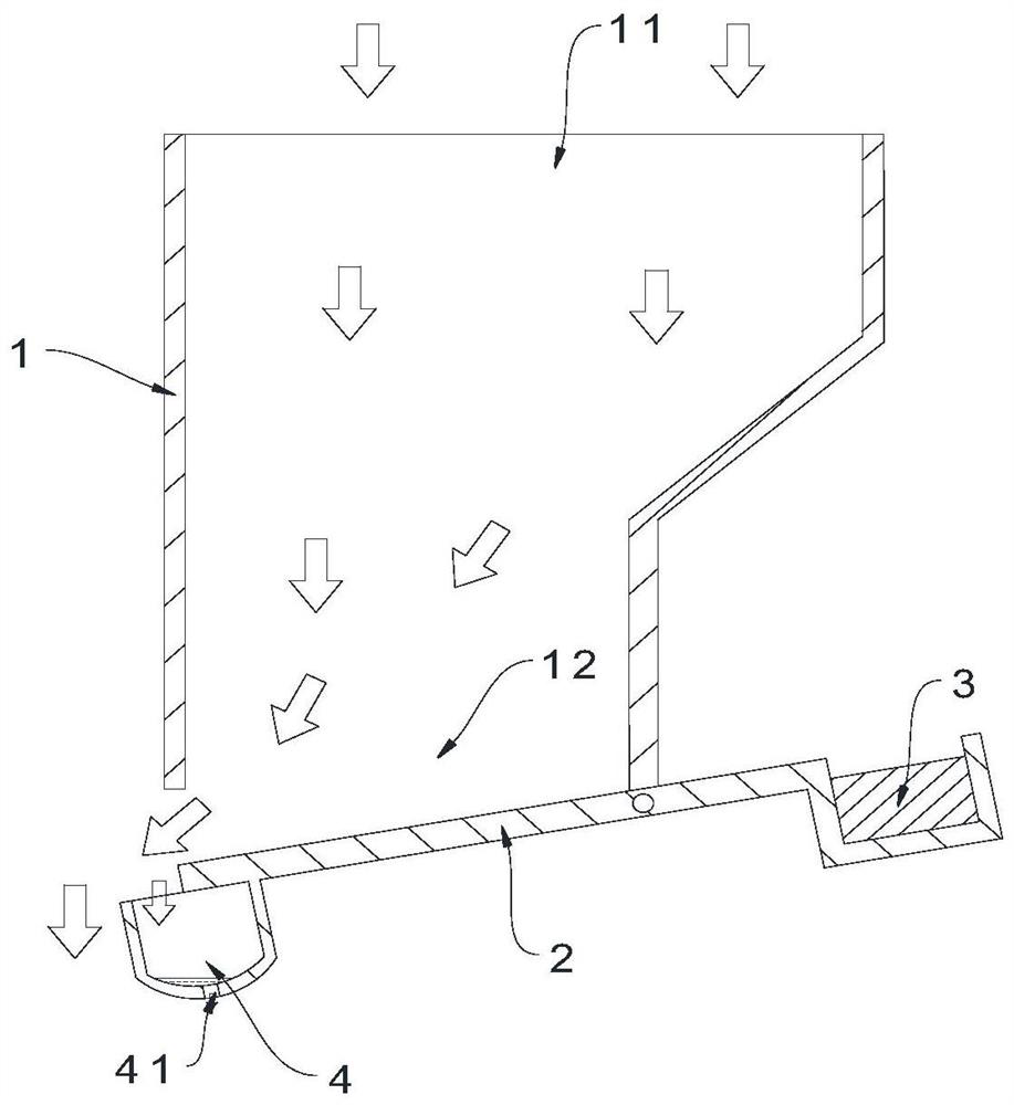 Odor-resistant floor drain core capable of leaking water rapidly