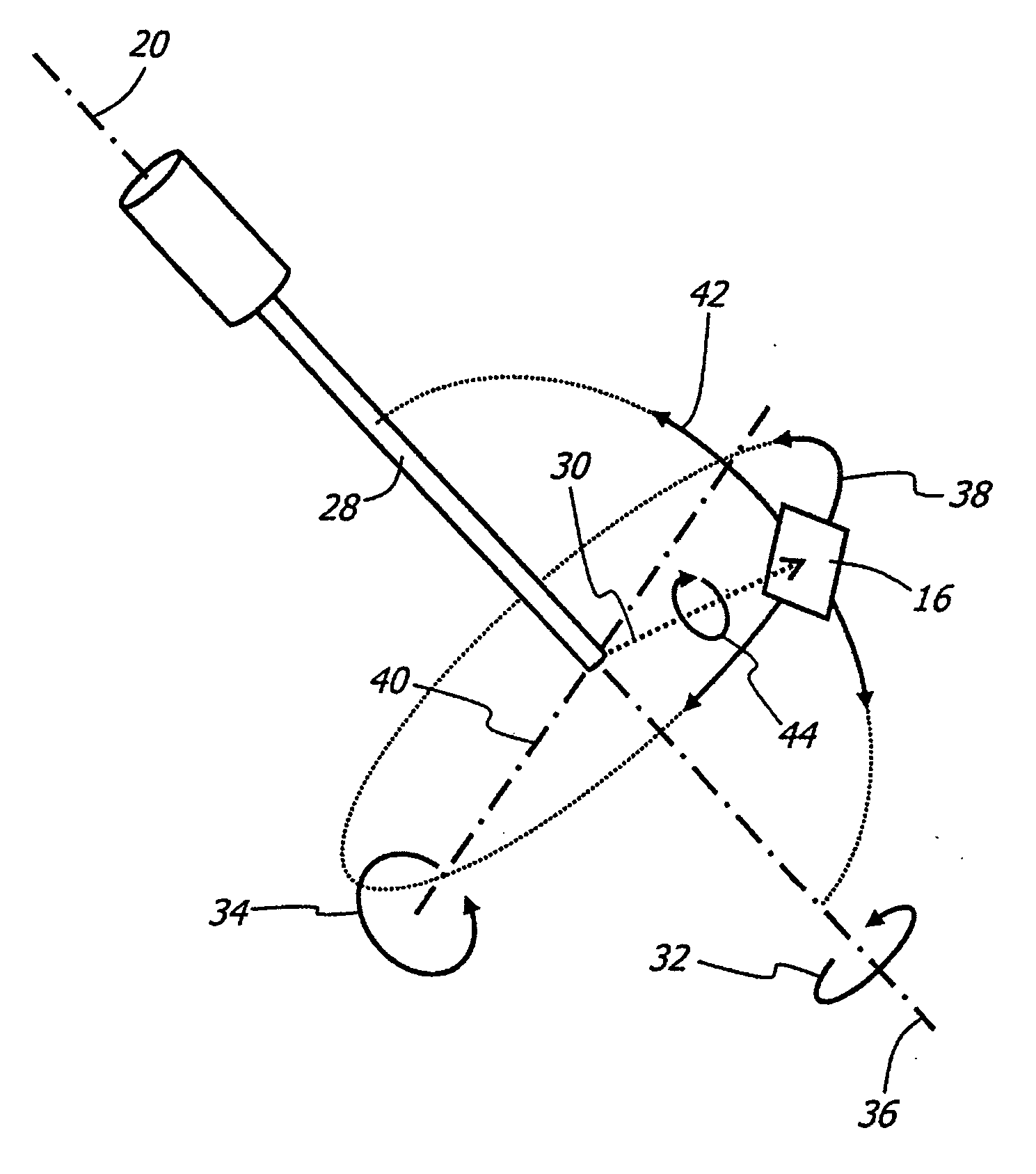 Illumination system for variable direction of view instruments