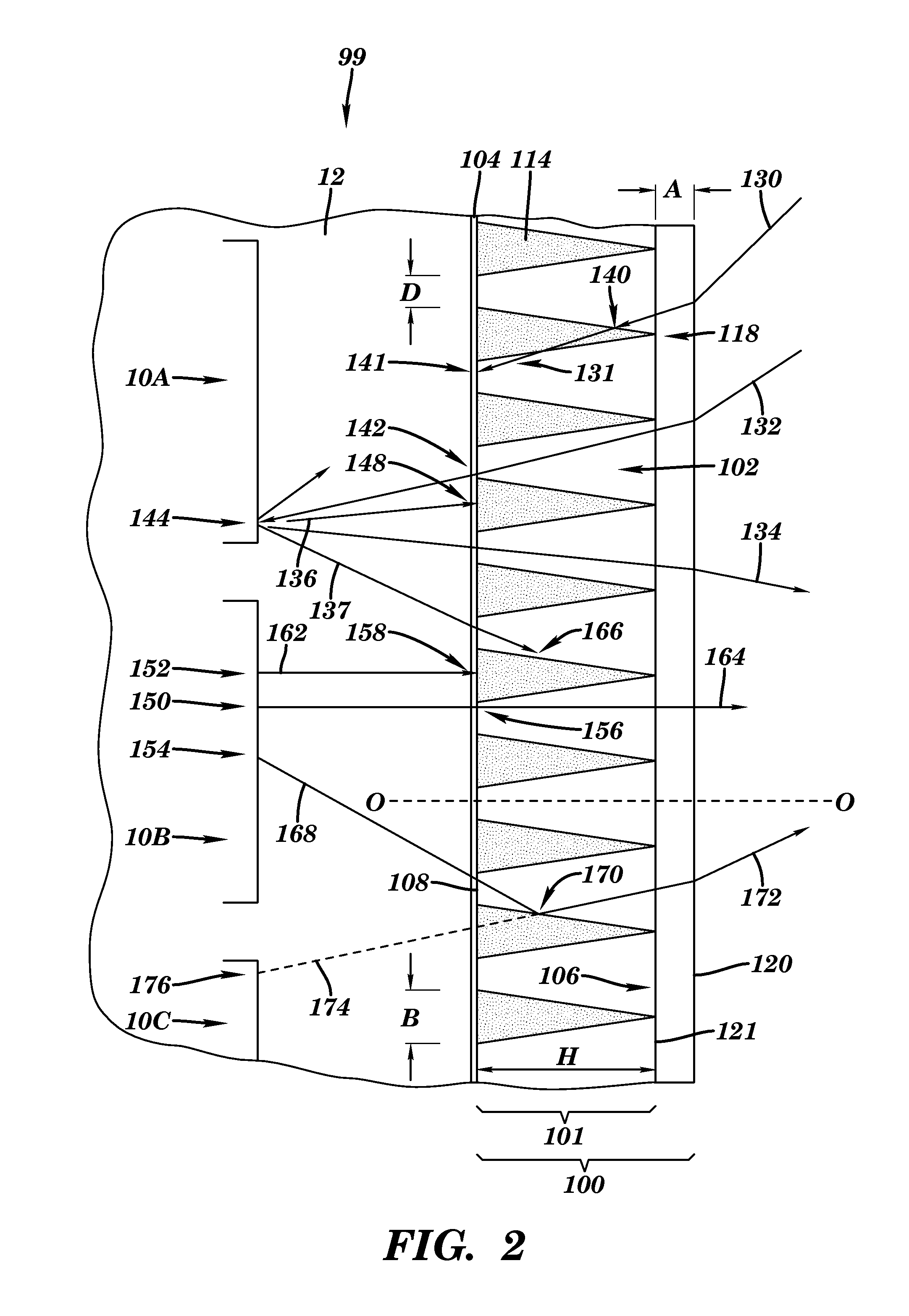 Optical device and system for black level enhancement and methods of use thereof