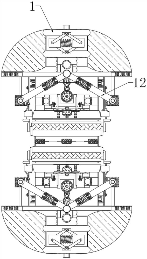 Mechanical equipment for leveling paper by using rapid film covering force