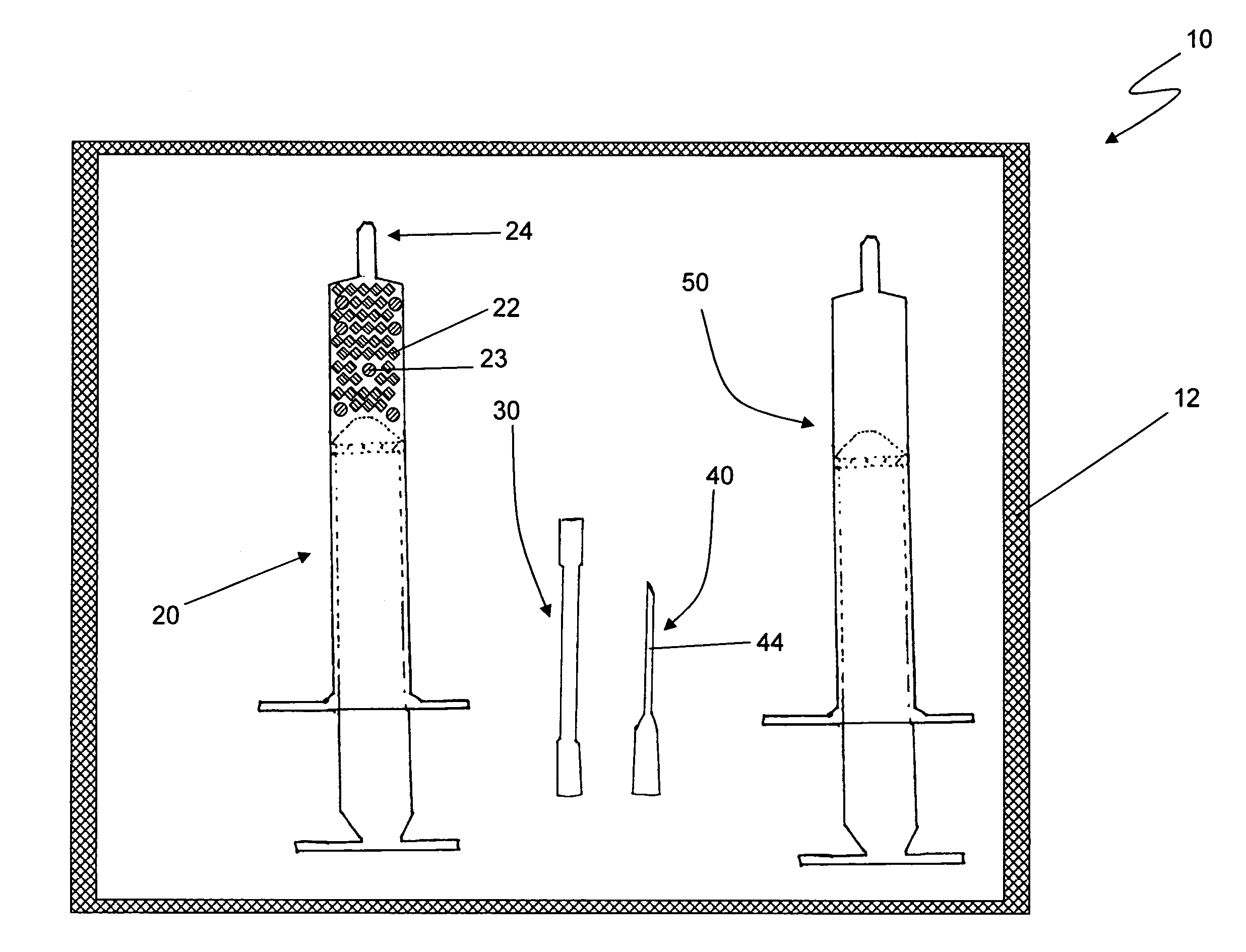 Flowable carrier matrix and methods for delivering to a patient