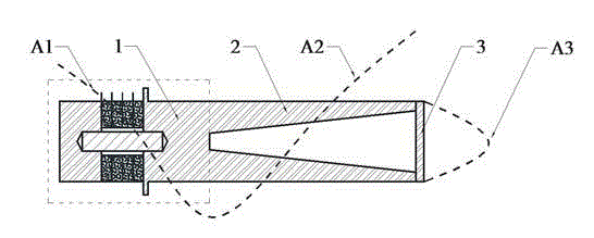 Large-amplitude sandwich-type piezoelectric ultrasonic compound transducer
