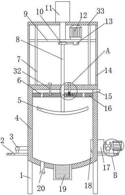 A kind of enzyme-catalyzed pharmaceutical intermediate preparation reaction kettle