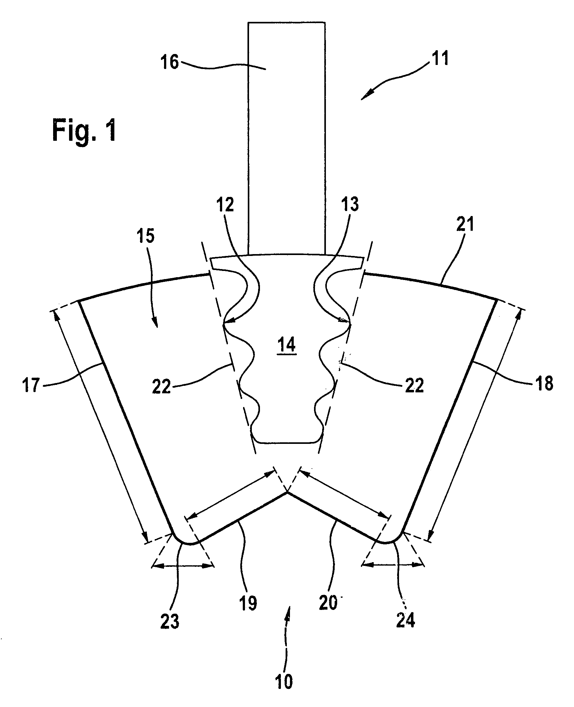 Device for surface blasting component