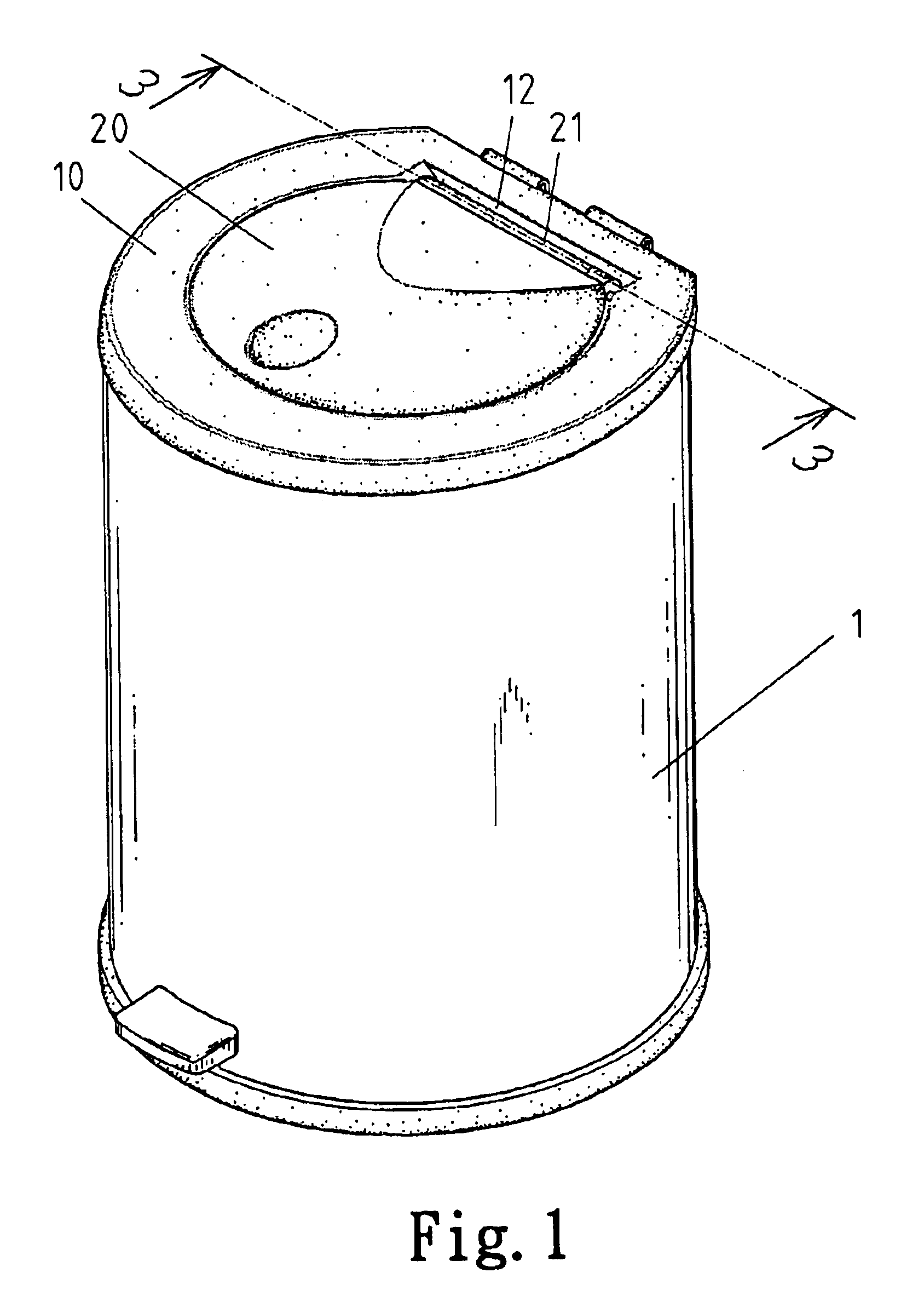 Garbage bin with cover