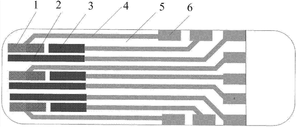Multi-parameter electrochemical immunosensor based on electrode array and preparation method thereof