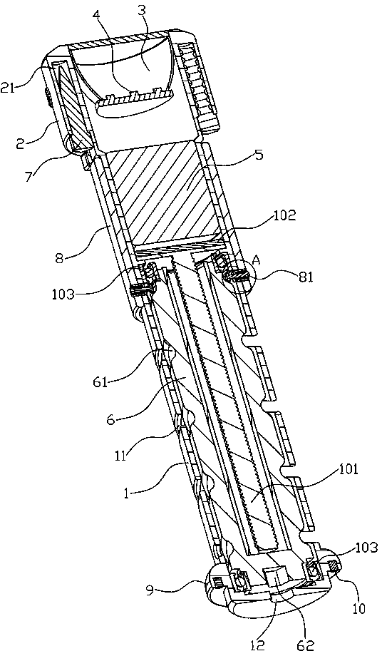 Flashlight convenient to maintain