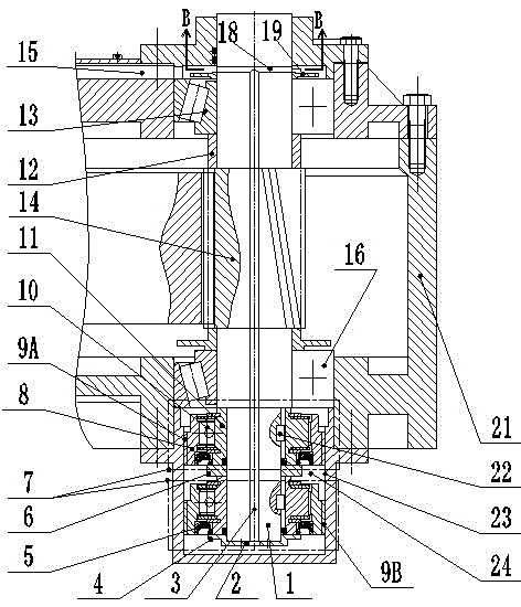 Automatic lubrication device for vertical reducer