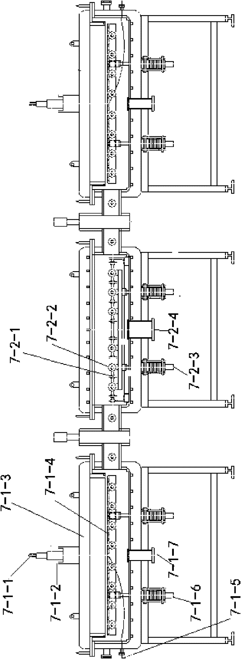Automatic horizontal silicon substrate film producing device