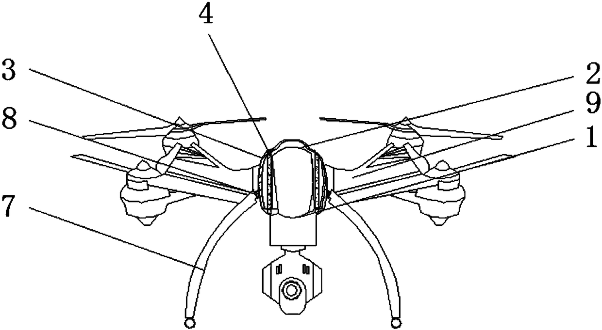 Unmanned aerial vehicle with anti-collision protection function