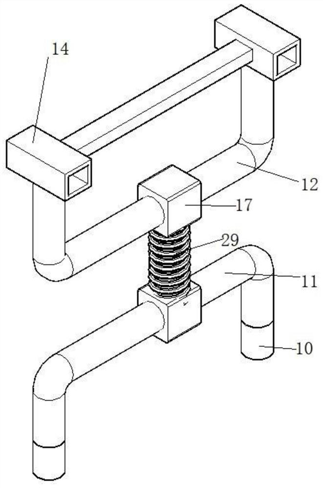 Household rehabilitation exercise device suitable for different heights