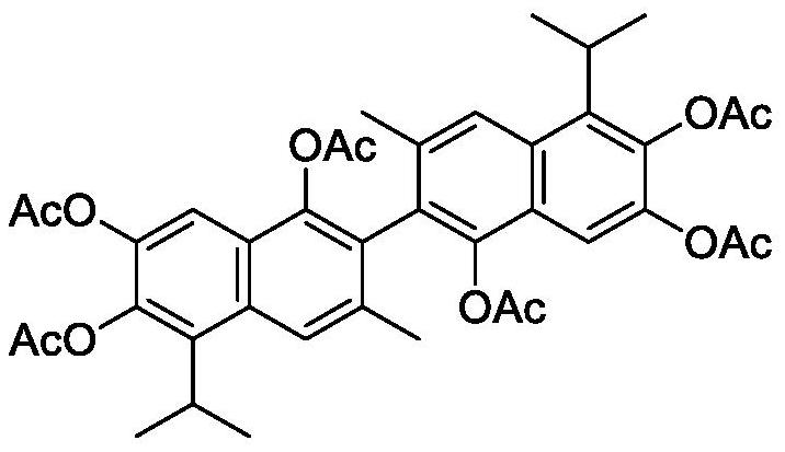 Synthesis method of 1, 1 '-deoxygossypol