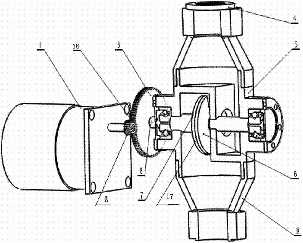 Intelligent control electric spindle cooling liquid flow valve