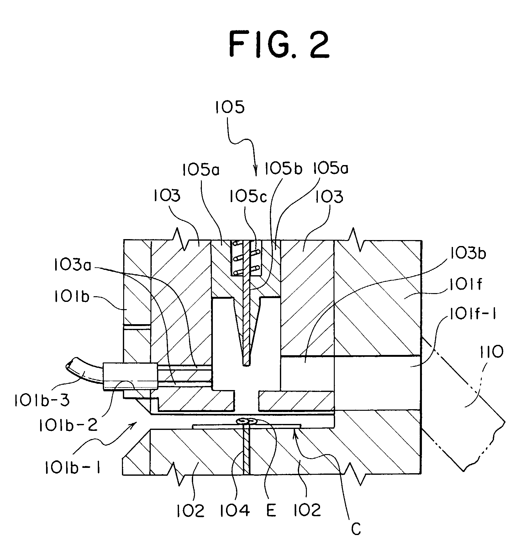 Space forming apparatus for a slide fastener chain