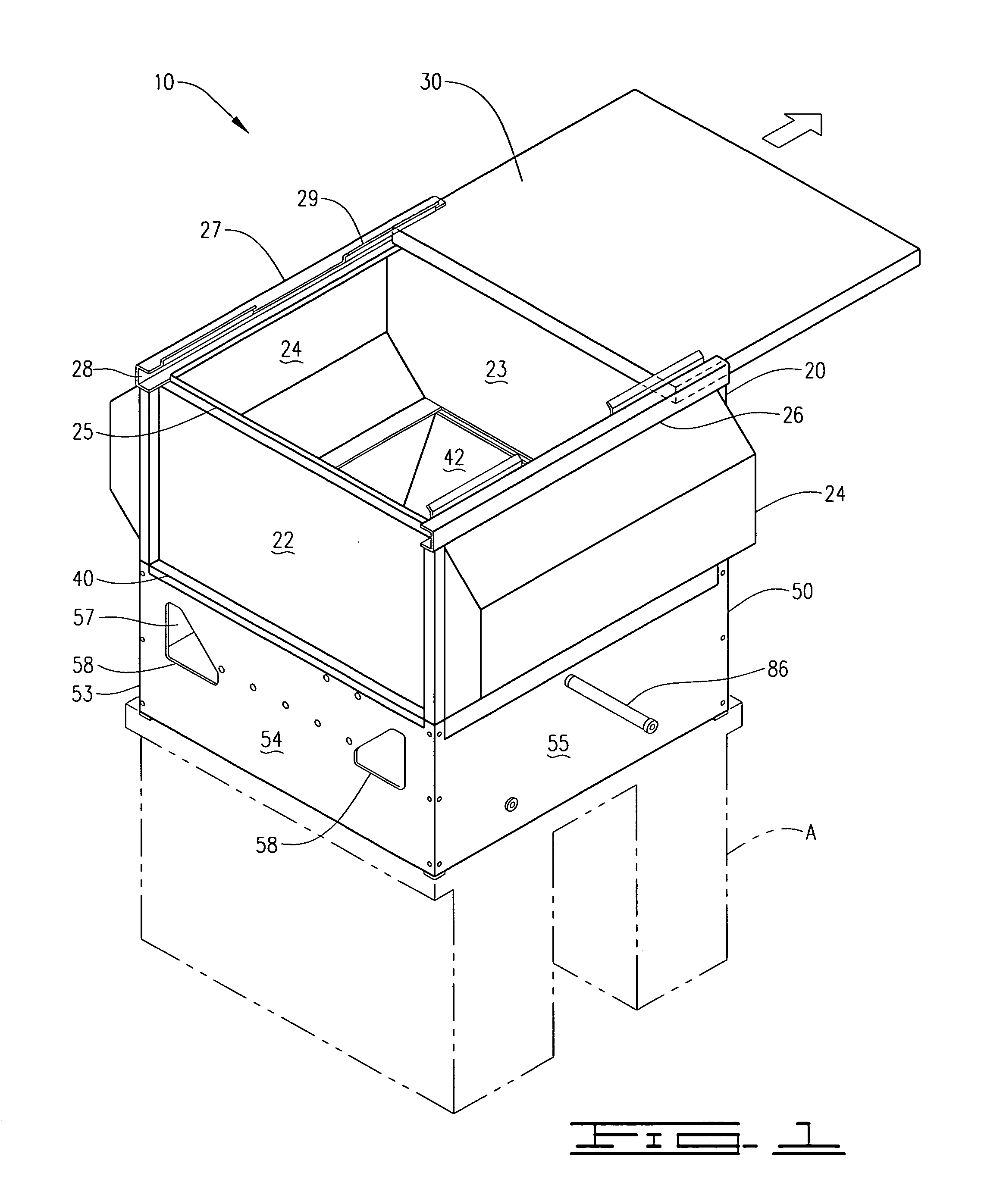 Bulk feed storage and exchange bin