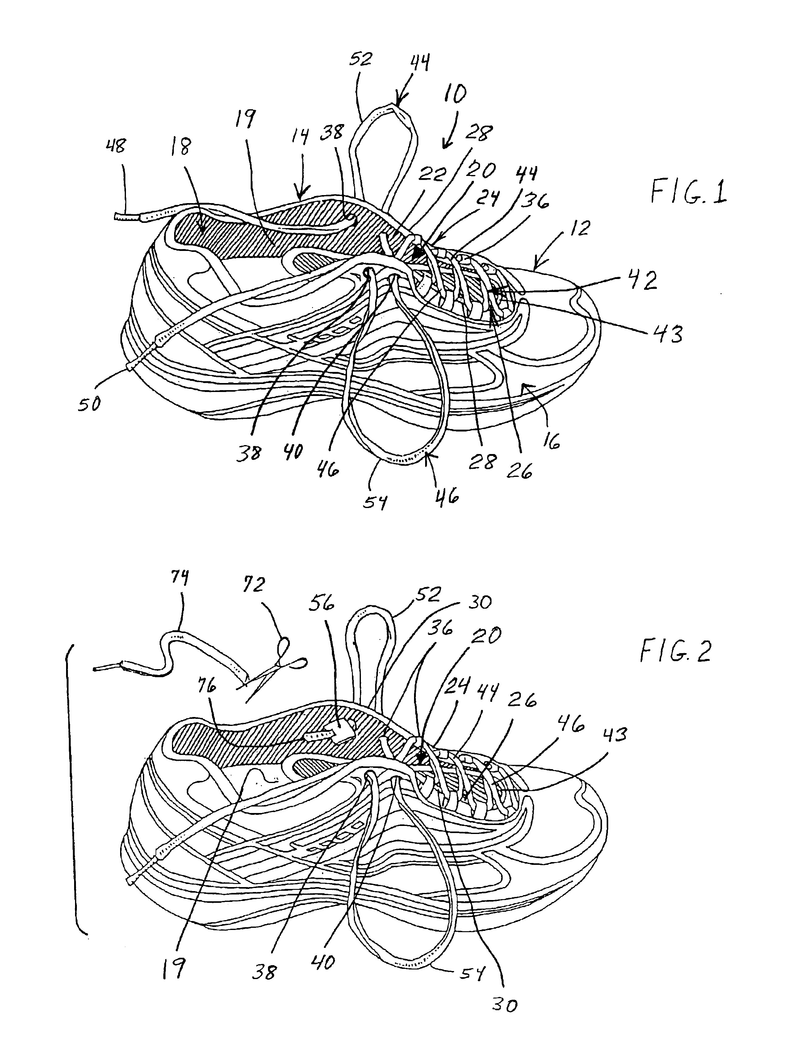 Shoe lacing