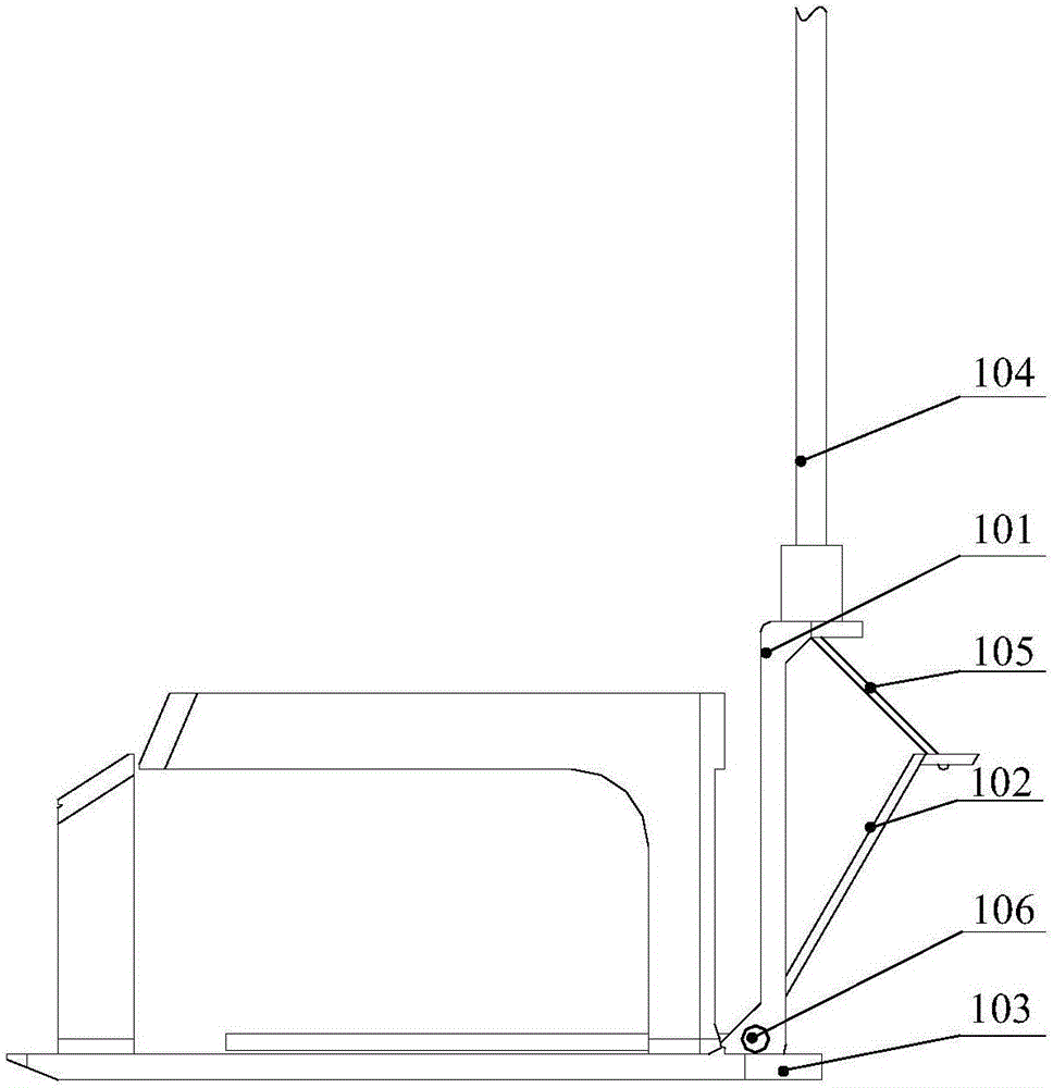 Unpowered wearable auxiliary walking assisting mechanism