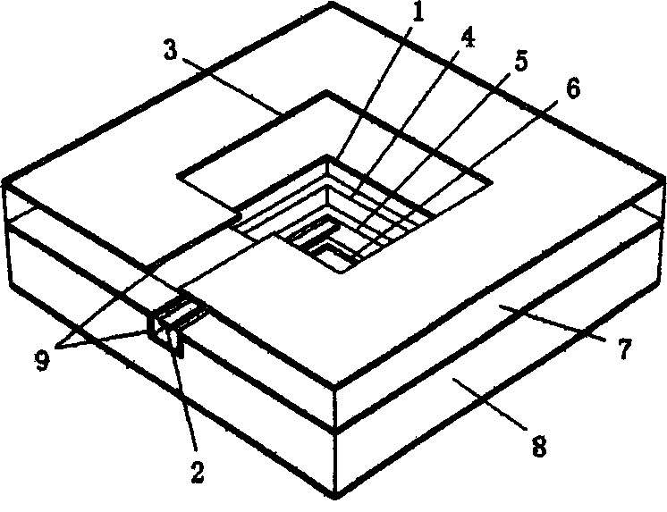 Single directional wide-band millimetre wave planar slot antenna