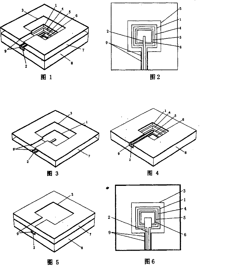 Single directional wide-band millimetre wave planar slot antenna