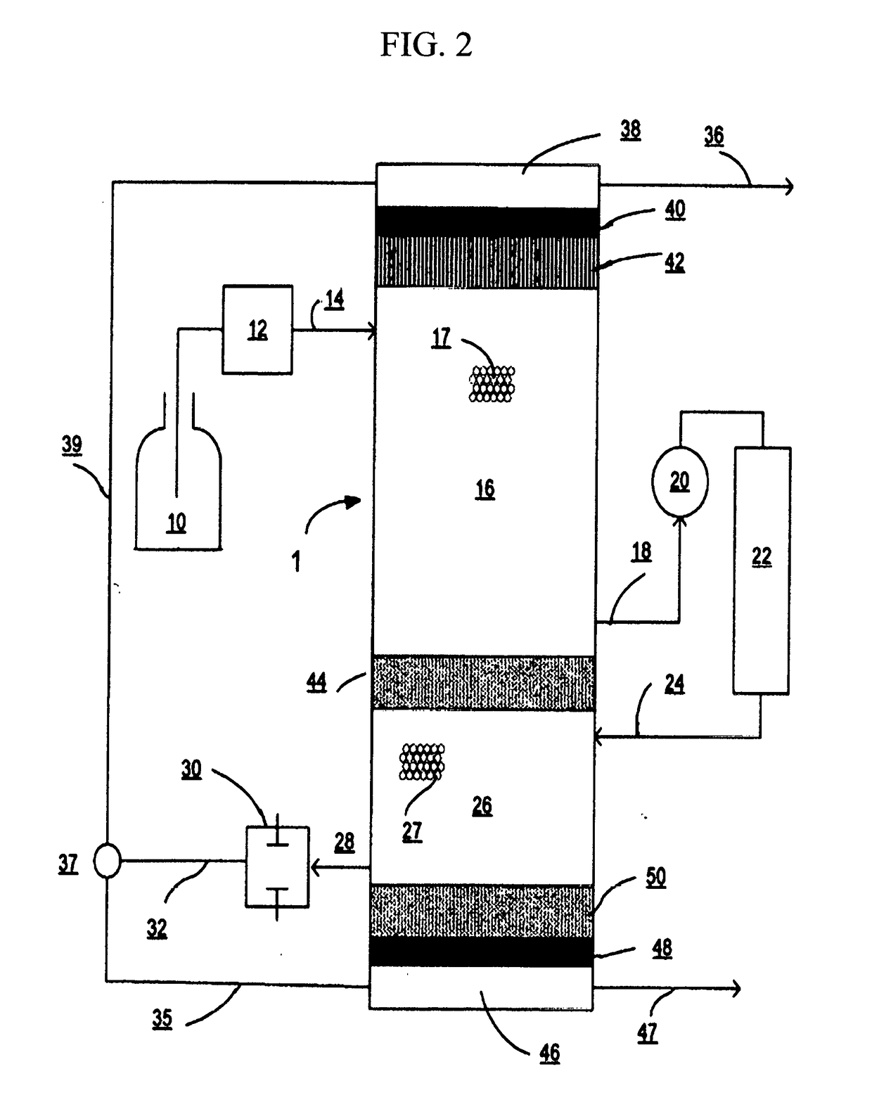 Chambered ion reflux system for ion chromatography, apparatus and method of use