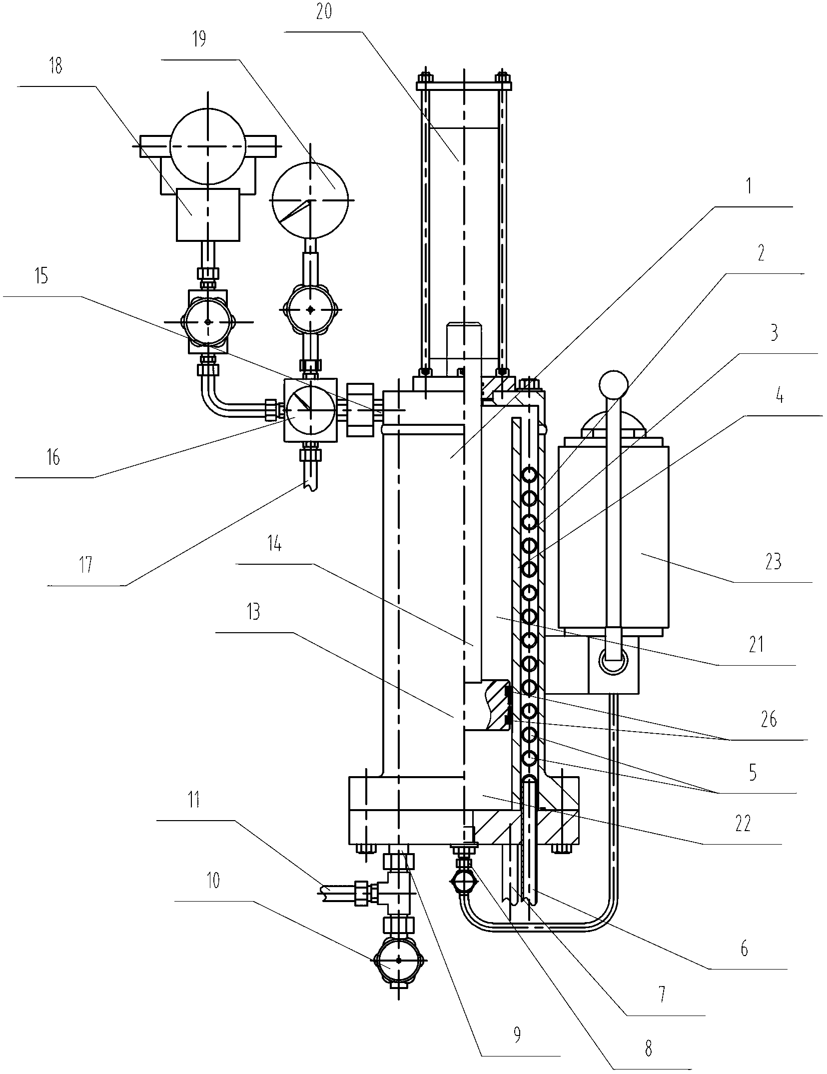 Spacer fluid circulating system used for mechanical seal