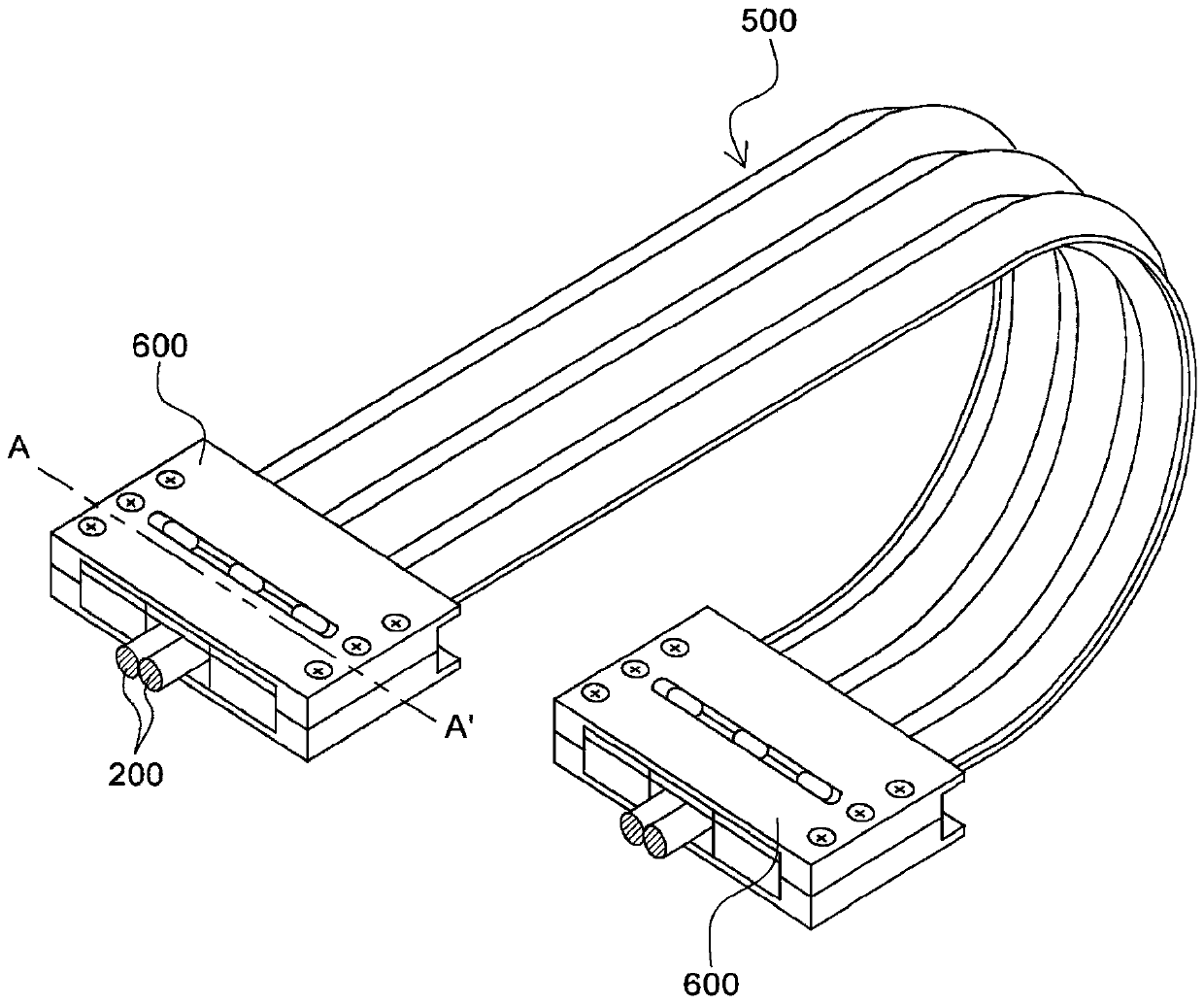 Multiple casing for cable protection device and cable protection device including same