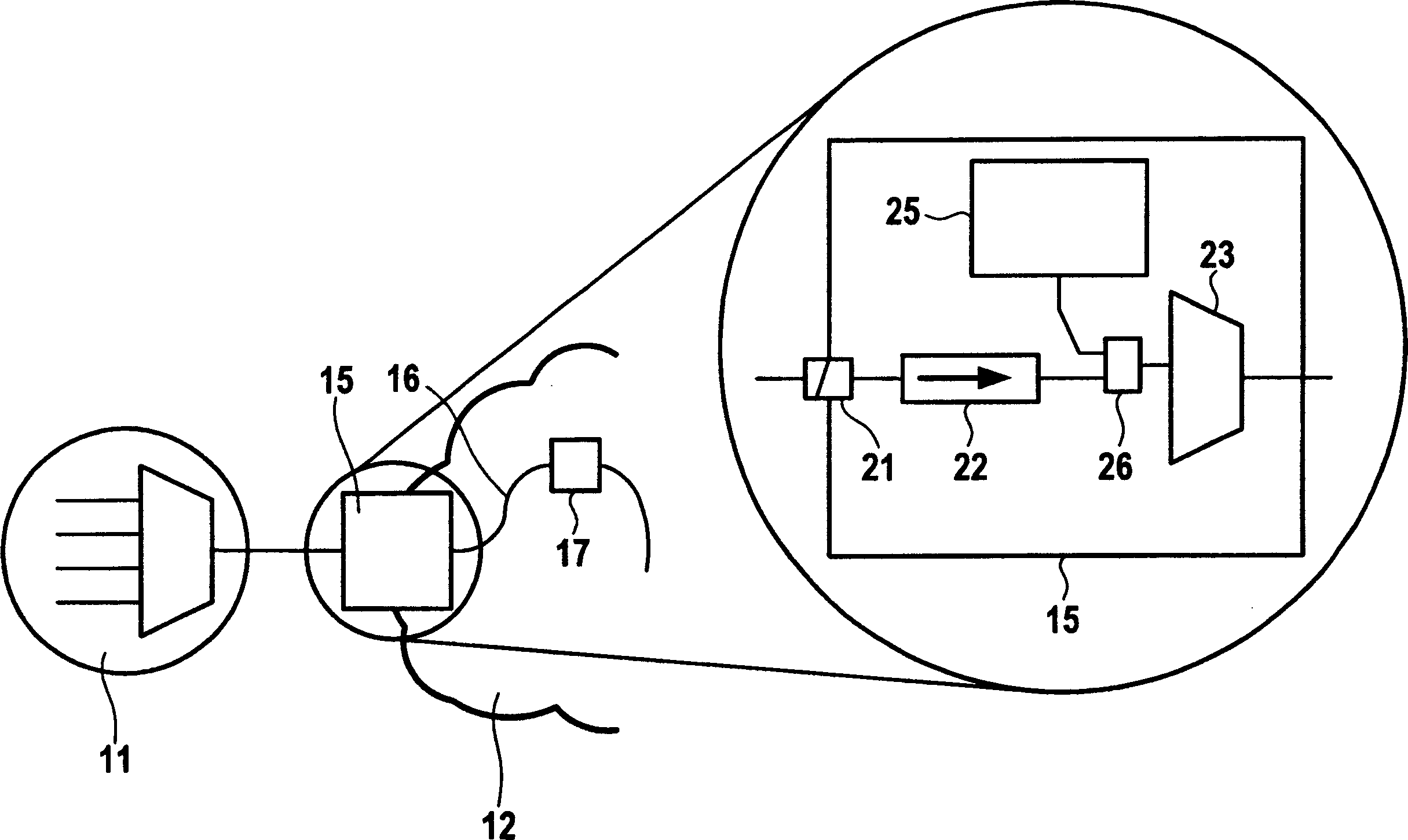 Optical network configuration for transmitting optical signals