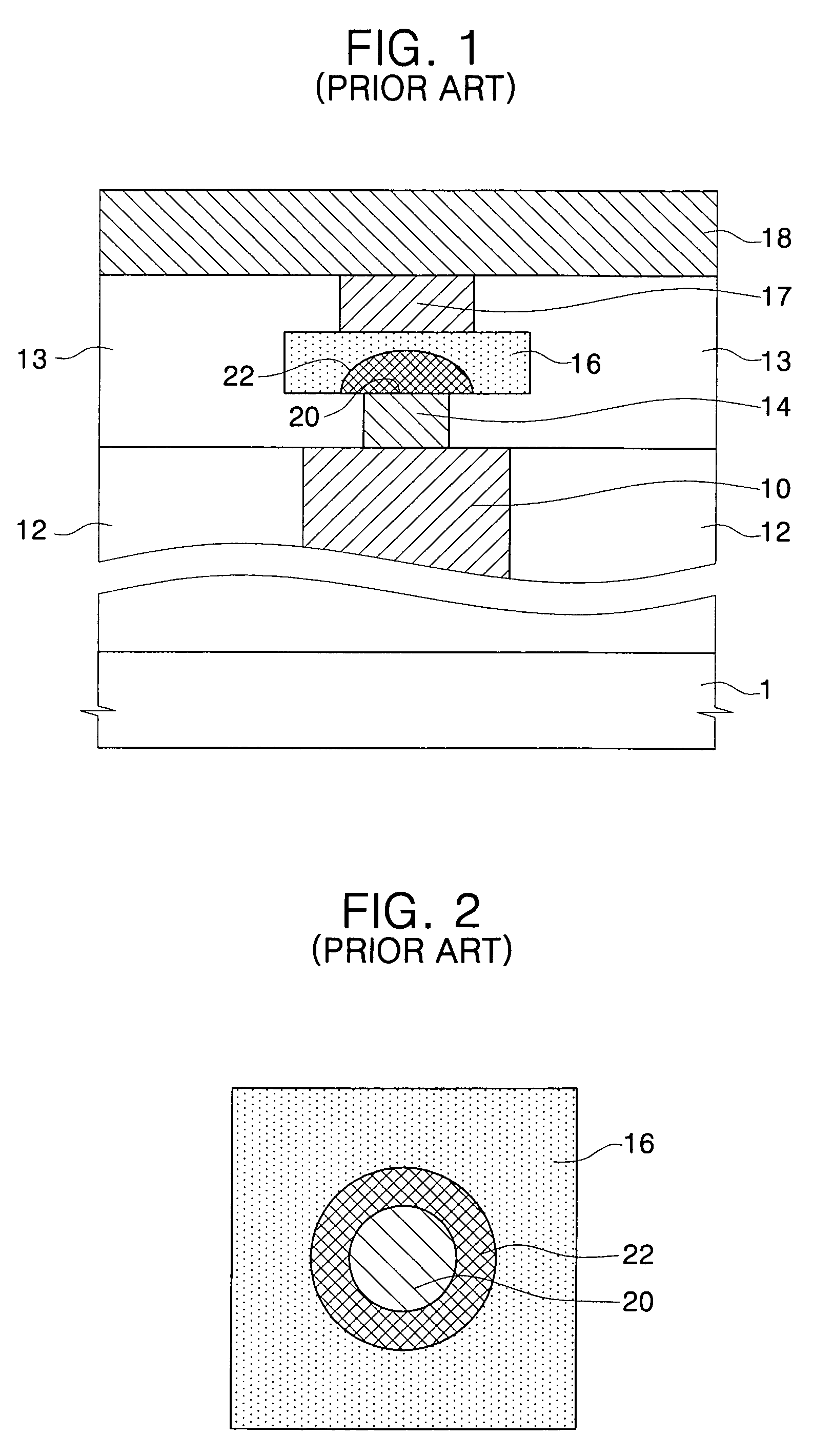 Method of forming a phase change memory device having a small area of contact