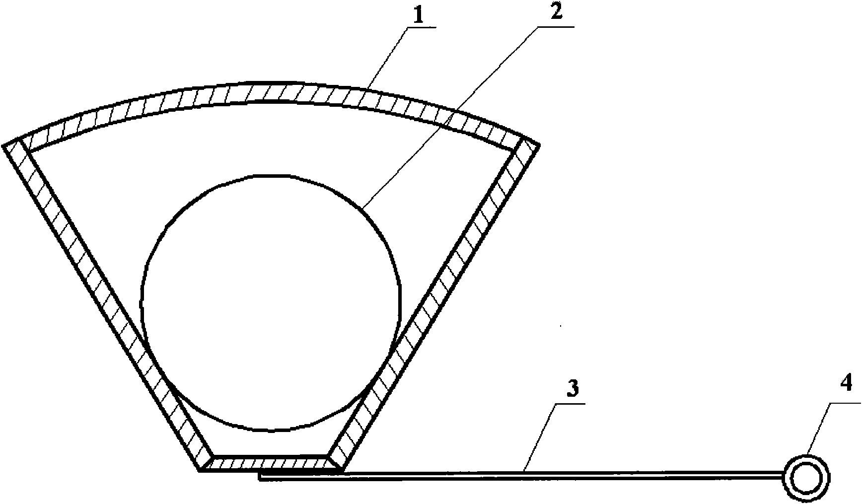 Retractable guniting wall protector and construction method thereof