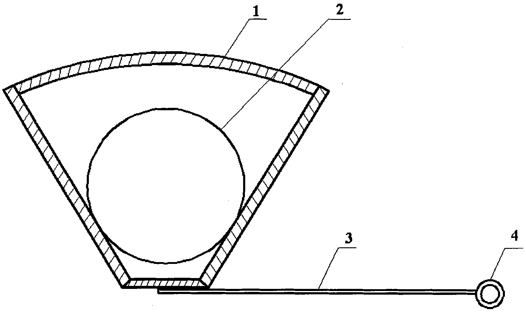 Retractable guniting wall protector and construction method thereof