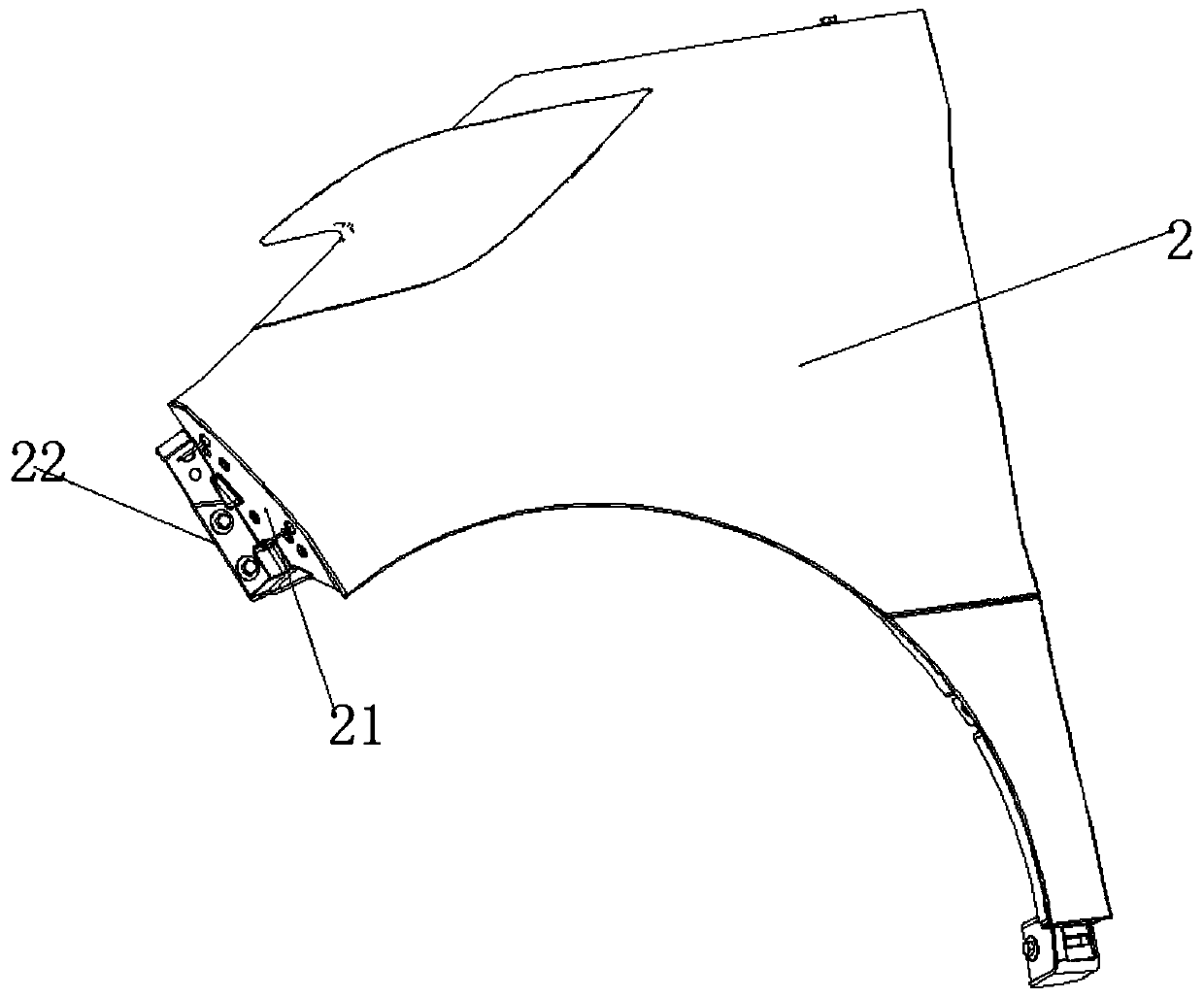 Plug-in type fender structure