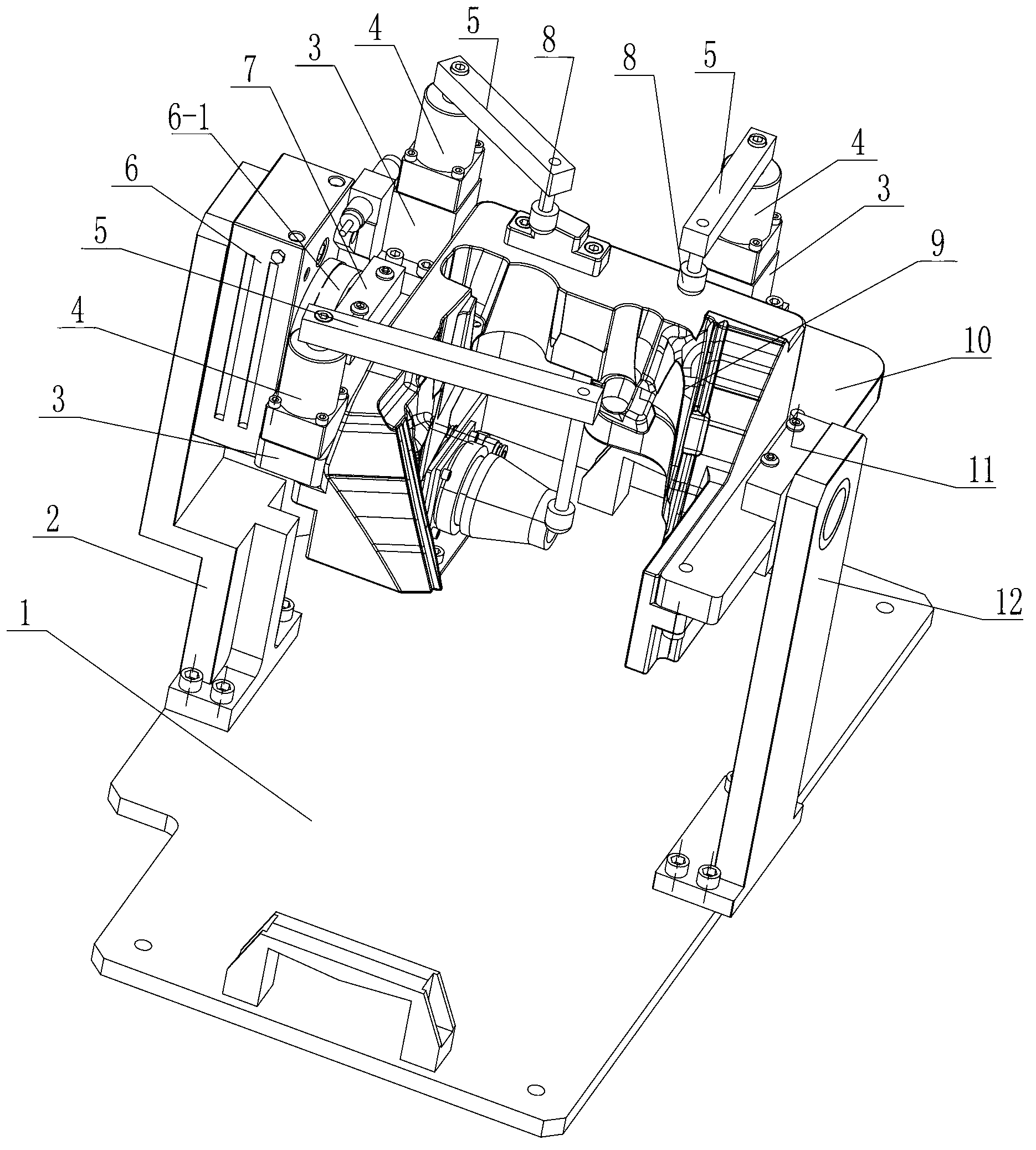 Assembling device for decorative rings and shells of lamps of automobiles