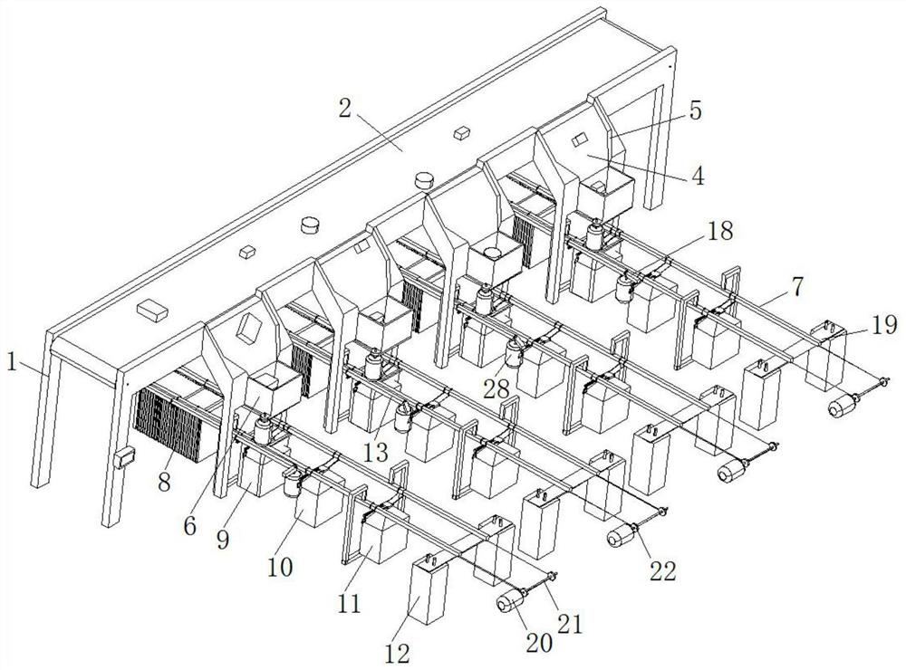 Automatic bag sorting and packaging device based on logistics sorting system