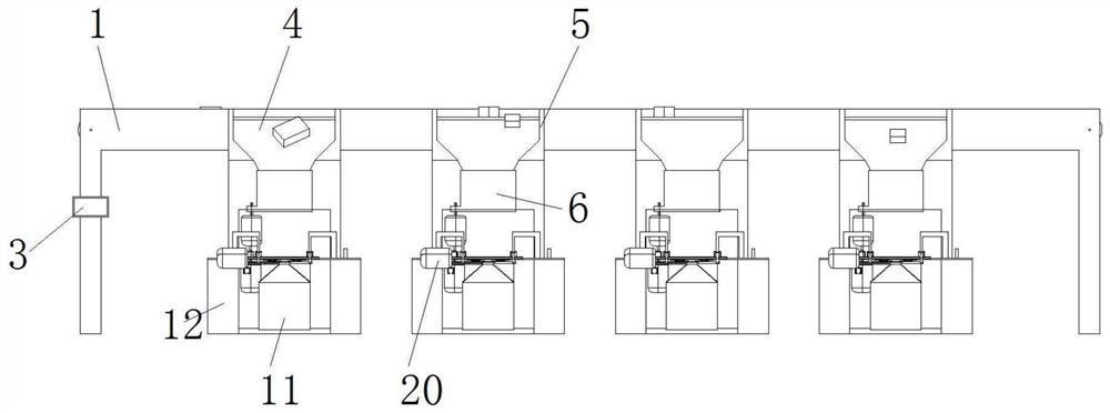 Automatic bag sorting and packaging device based on logistics sorting system