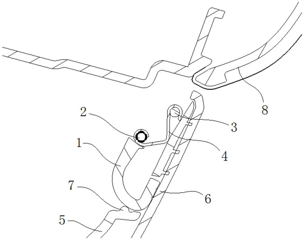 Novel concealable turnover glove compartment hook