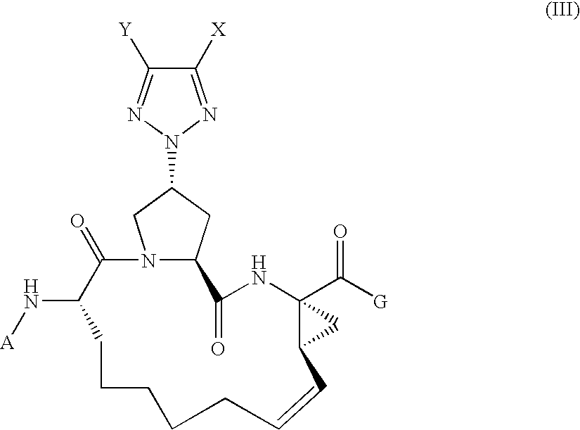Triazolyl macrocyclic hepatitis c serine protease inhibitors