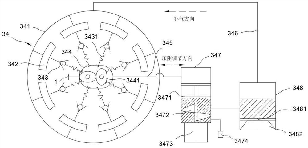 Car roof graded adjustable air resistance slow-release device