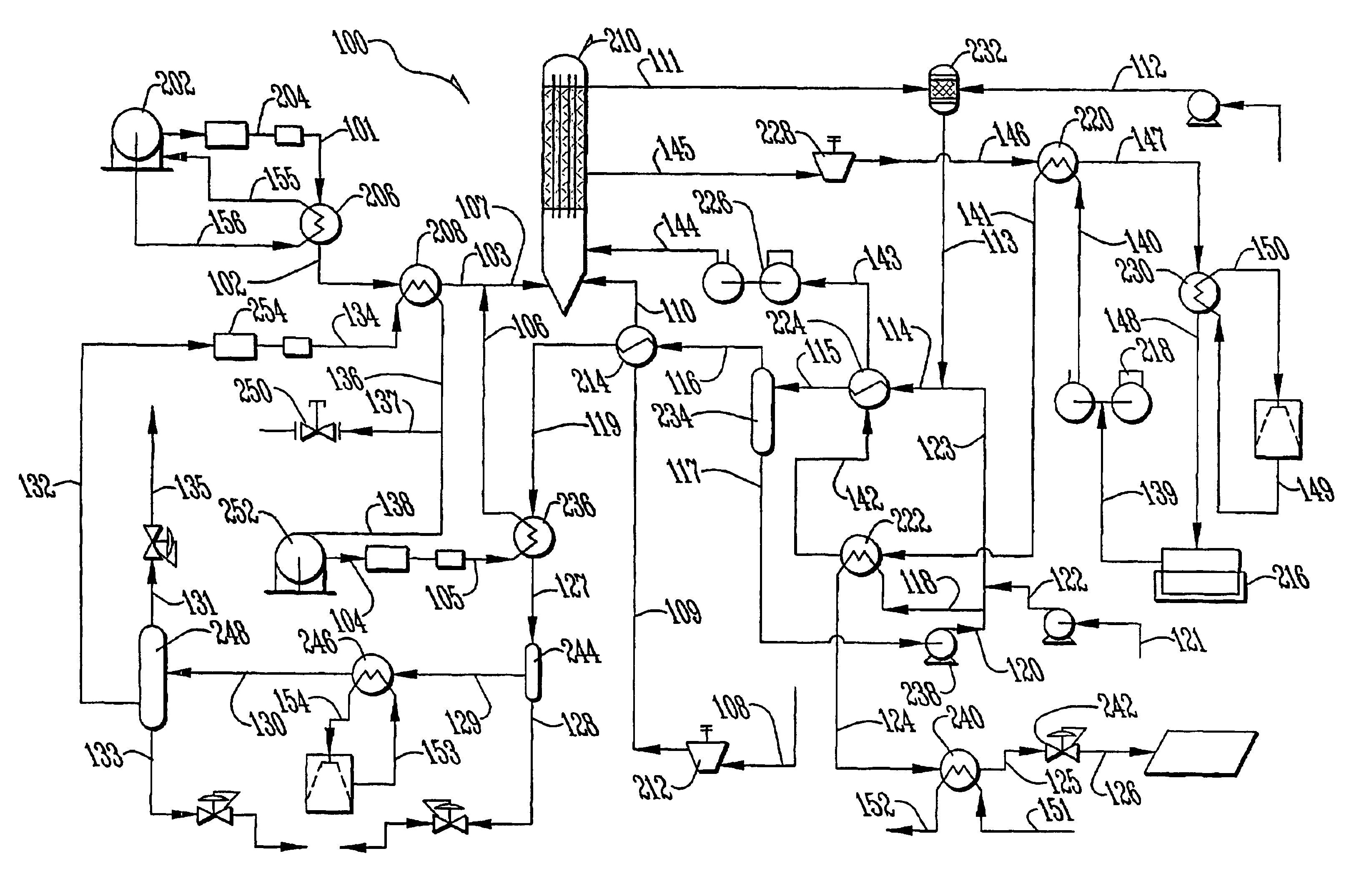 Power system with enhanced thermodynamic efficiency and pollution control