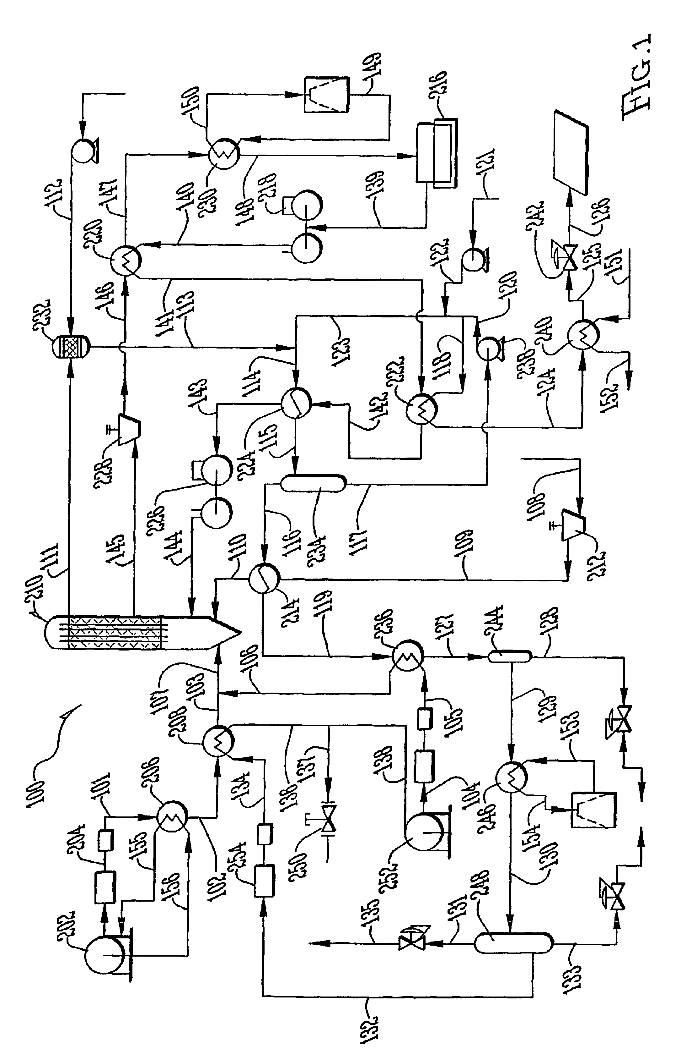 Power system with enhanced thermodynamic efficiency and pollution control