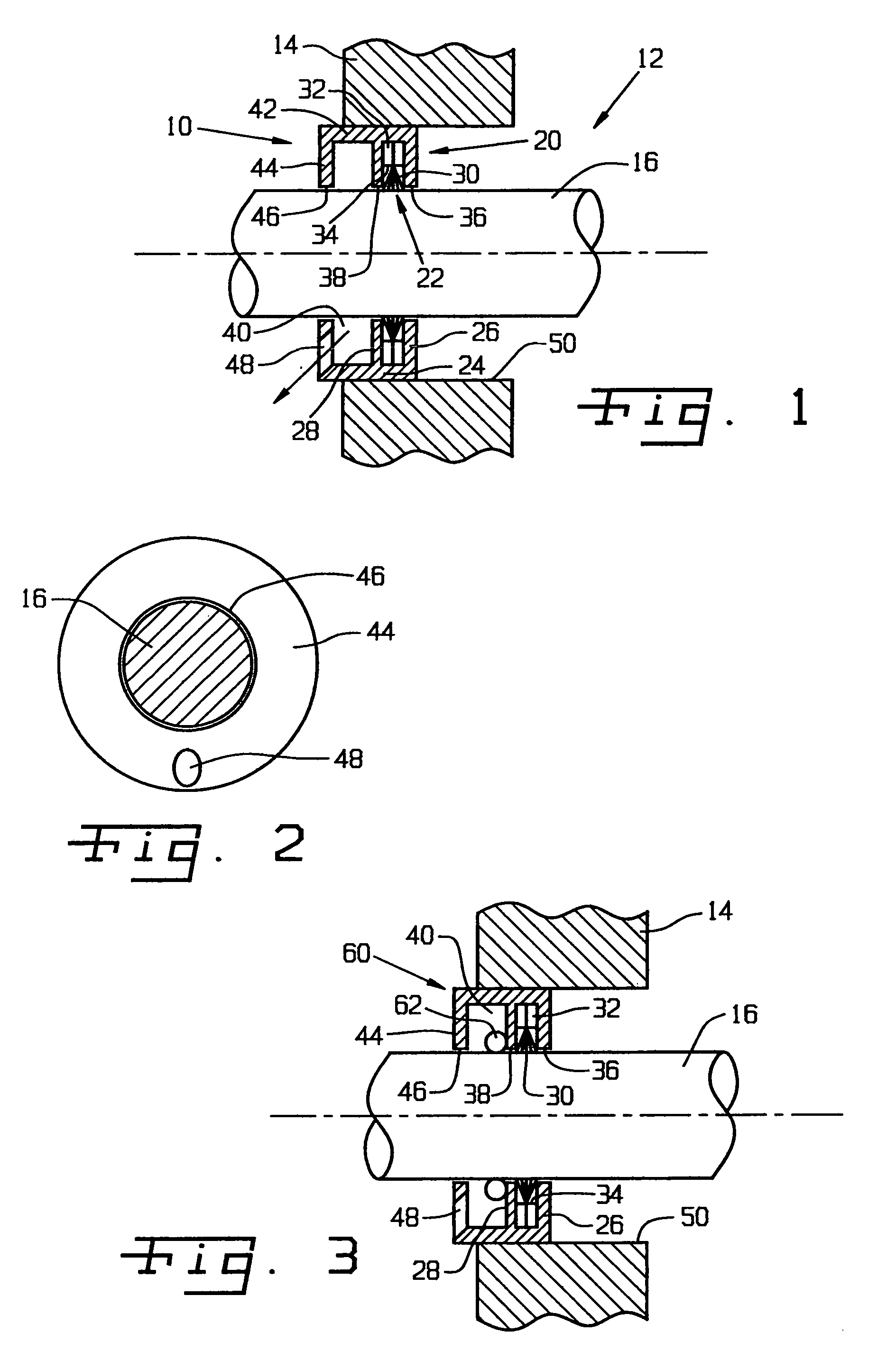 Shaft current control brush assembly with drainage