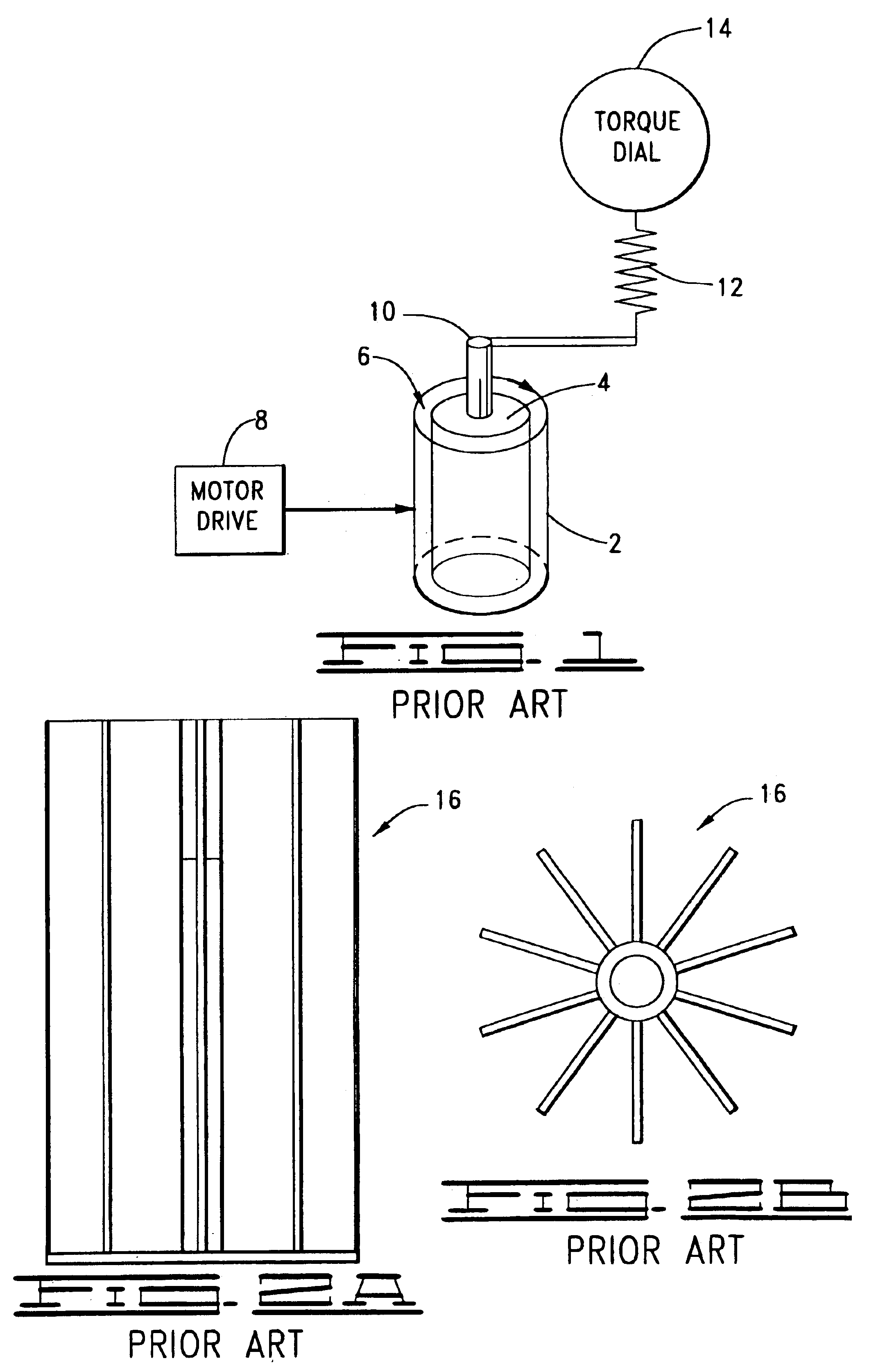 Yield point adaptation for rotating viscometers