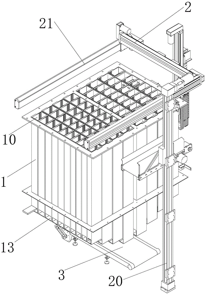 Flat and dense type vertical modular drug storage cabinet
