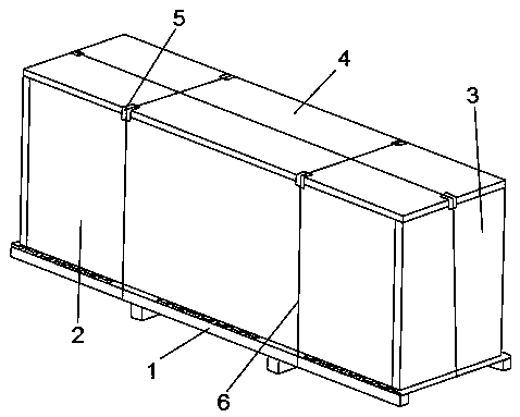 Packaging box of air radiator and method thereof