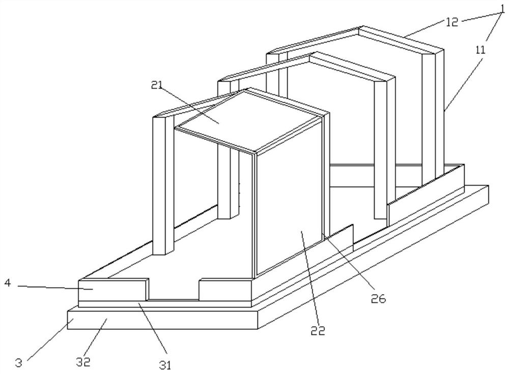 Structure and enclosure combined modular equipment room