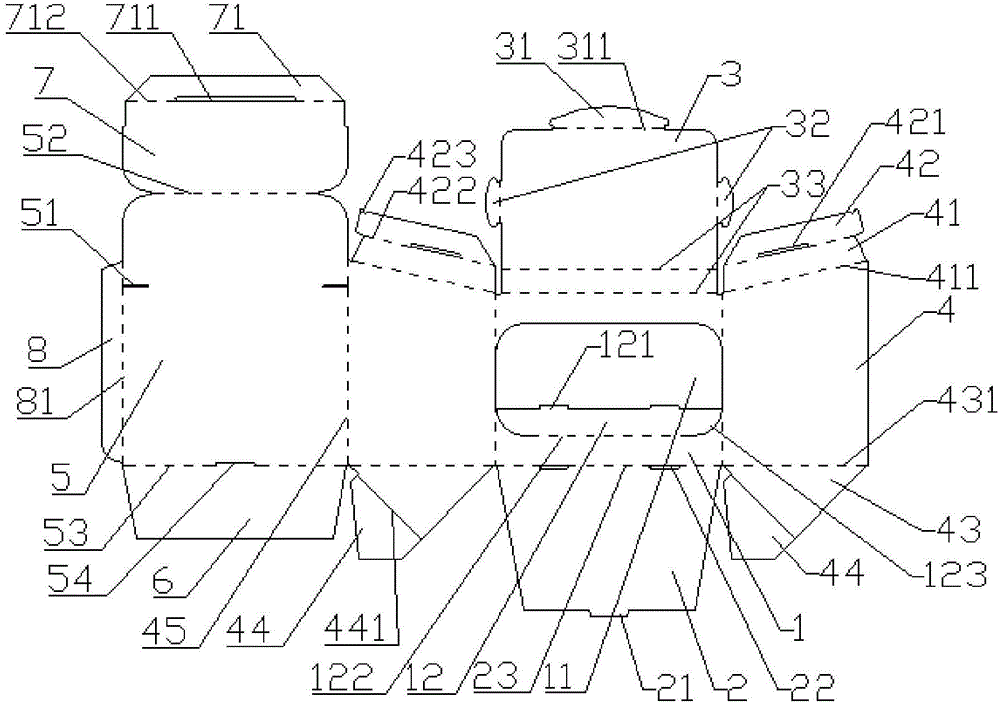 Double-layer showing stand