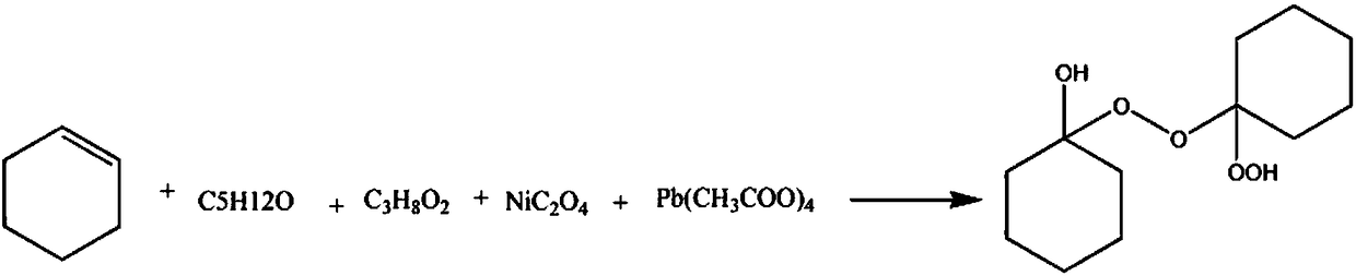 Synthetic method for rubber cross-linking agent cyclohexanone peroxide